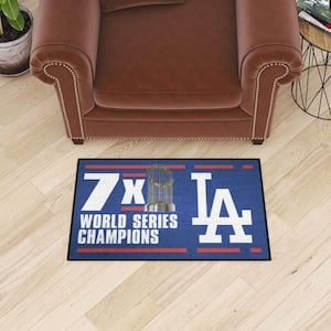 Los Angeles Dodgers Blue Dynasty 19 in. x 30 in. Starter Mat Accent Rug