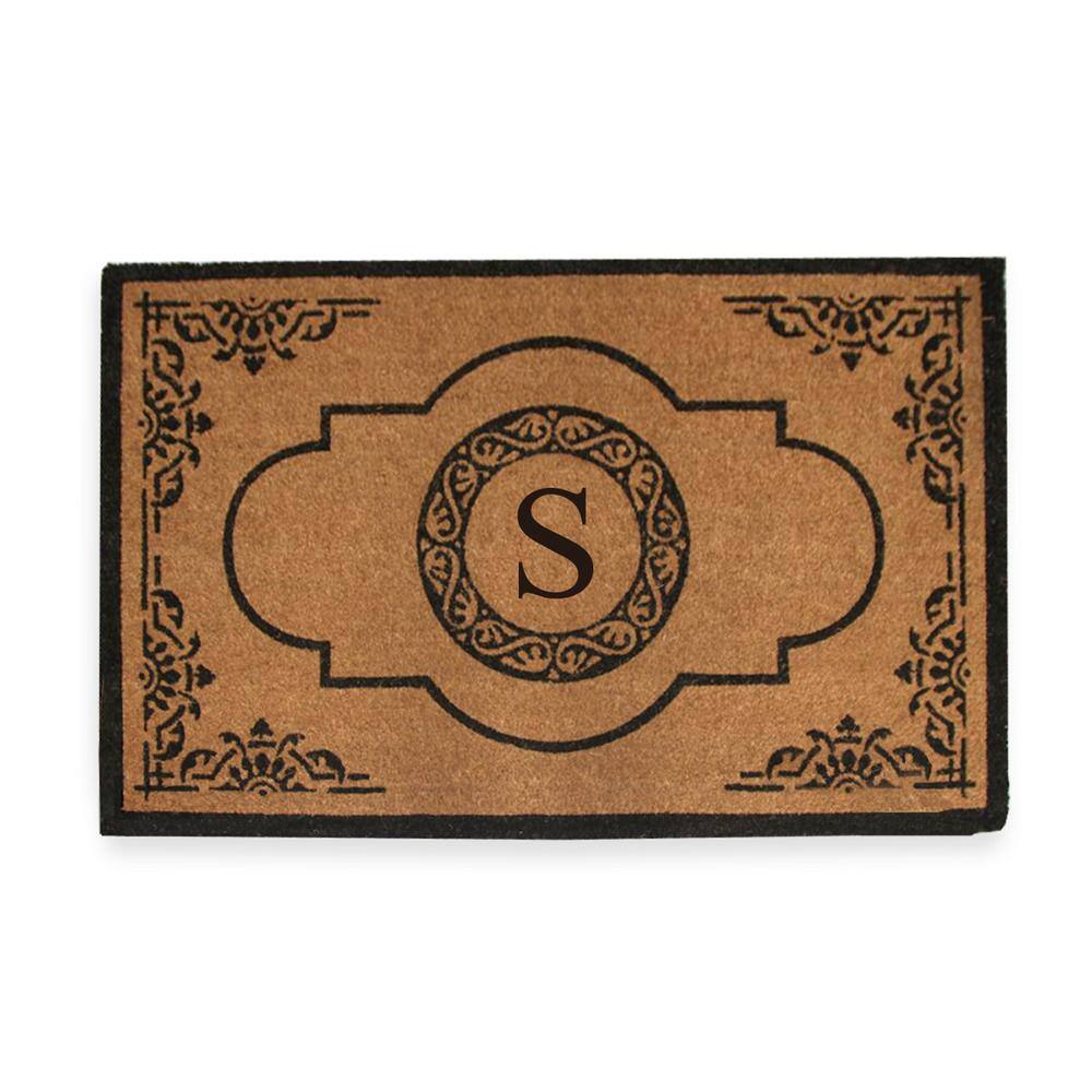 A1HC First Impression Hand Crafted X-Large Abrilina 36 in. x 72 in. Entry Coir Monogrammed Double Doormat price history on PriceWatchPro