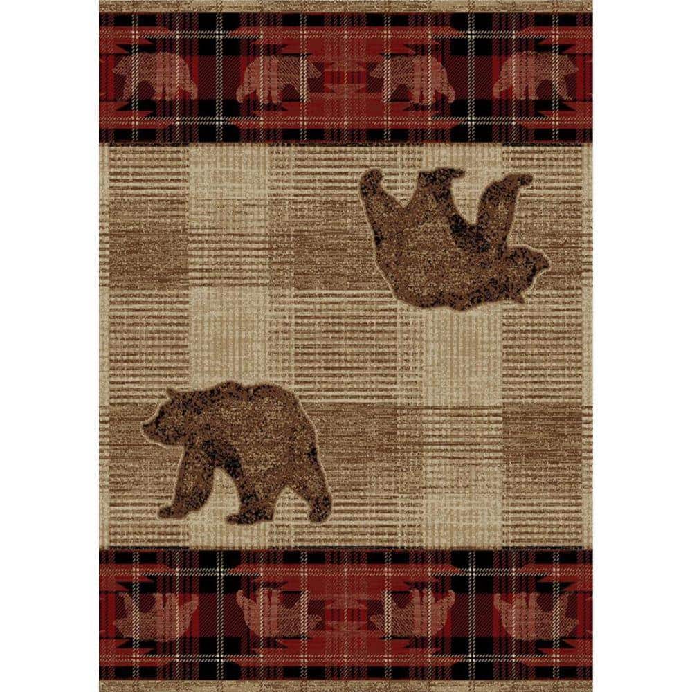 Mayberry Rug American Destination Multi-Colored 5 ft. x 8 ft ...
