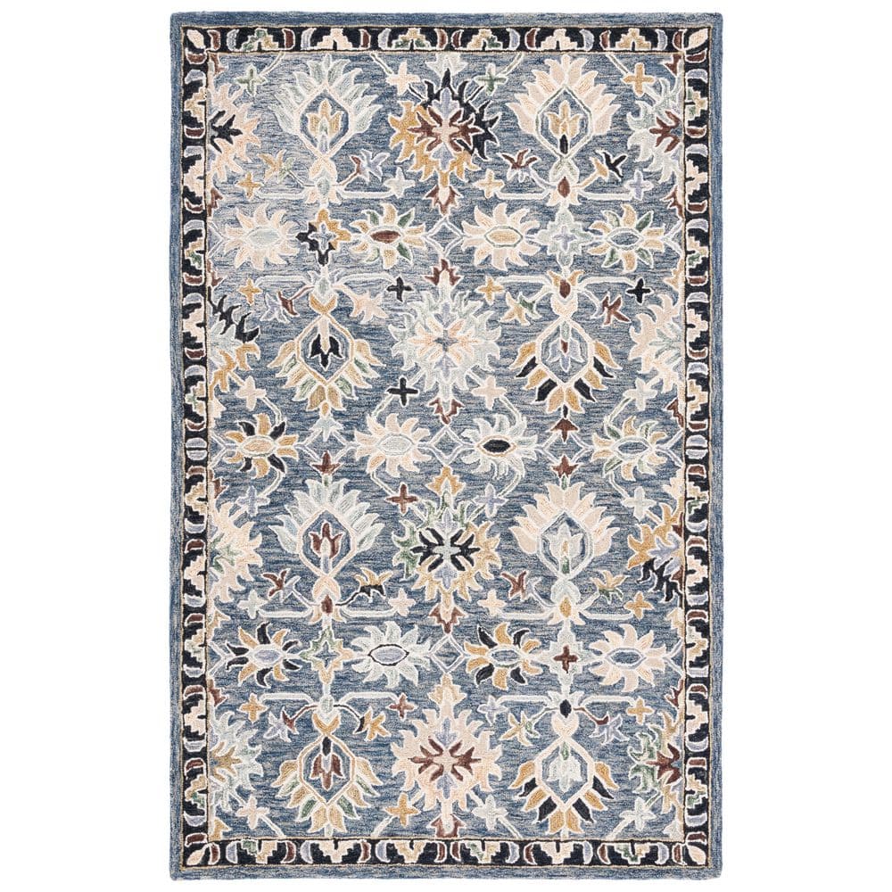 Aspen 6 ft. x 9 ft. Gray/Sage Garden Border Area Rug price history on PriceWatchPro
