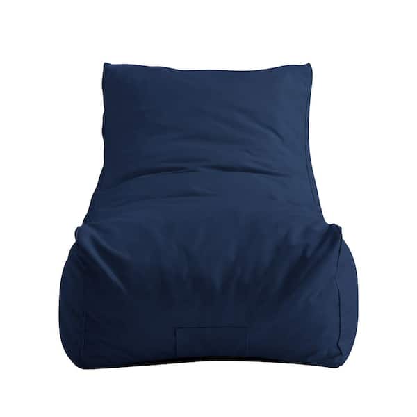 Loungie Resty Navy Bean Bag Lounge Chair Nylon Foam Sleeper BB146-28NY-HD -  The Home Depot