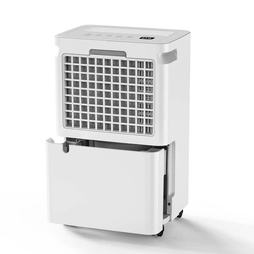 30 pt. 2,000 sq. ft. Dehumidifier in White with Drain Hose, 0.42 Gal. Bucket, 41dB for Bedroom, Cloth Drying, Child Lock price history on PriceWatchPro