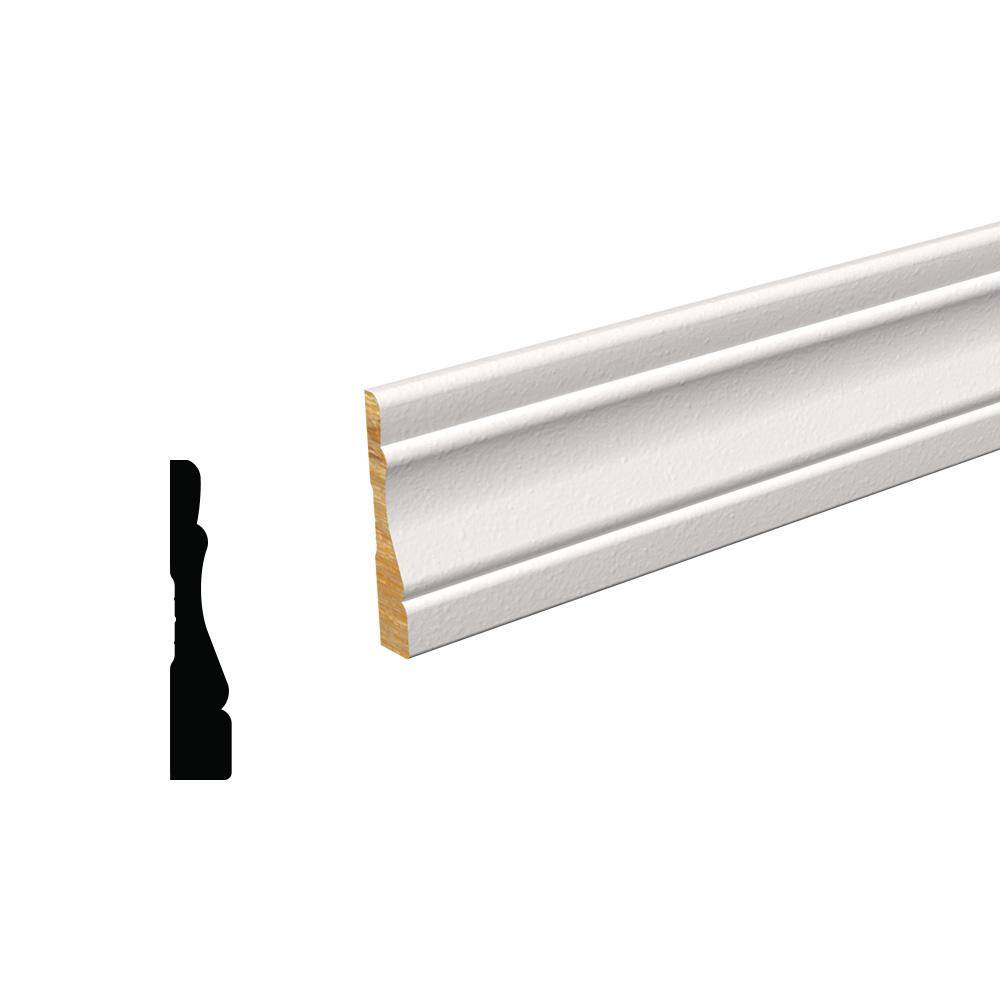 Alexandria Moulding 5/8 in. D x 3-1/4 in. W x 96 in. L MDF Primed ...