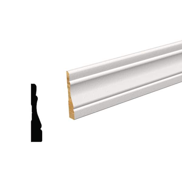 Alexandria Moulding 5/8 in. D x 2.3/4 in. W x 85 in. L MDF Primed Colonial Casing Pack (Pack of 8)