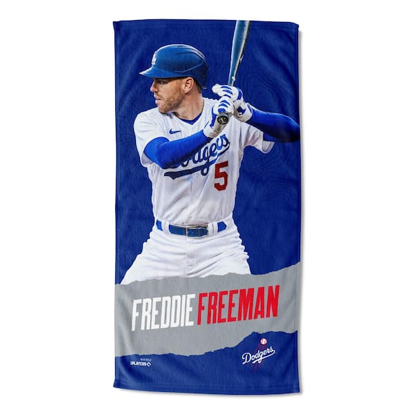 THE NORTHWEST GROUP MLB Multi-Color Dodgers 23 Freddie Freeman Printed Cotton/Polyester Blend Beach Towel