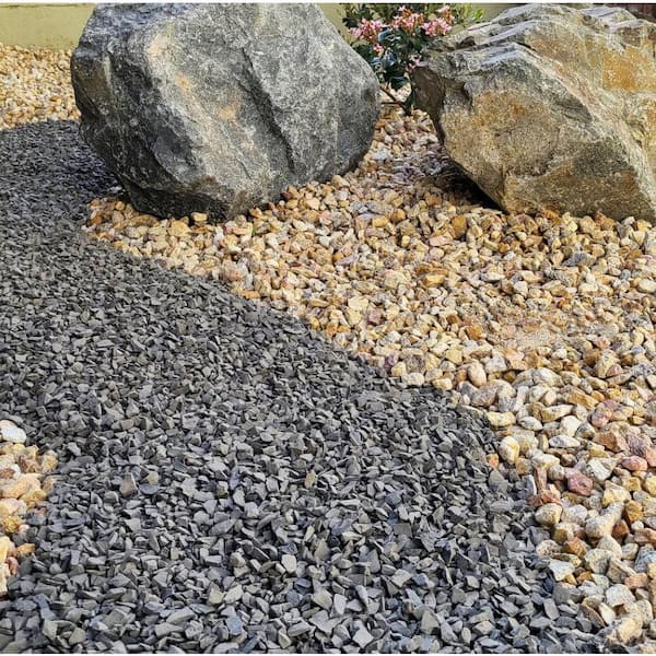 小物 Kearny gravel-3 green stone x gold Decorative Landscape Rock & Pea Gravel for Outdoor Yard