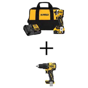 ATOMIC 20V MAX Lithium-Ion Cordless Impact Driver Kit and ATOMIC 20V MAX Cordless Brushless Compact 1/2 in. Hammer Drill