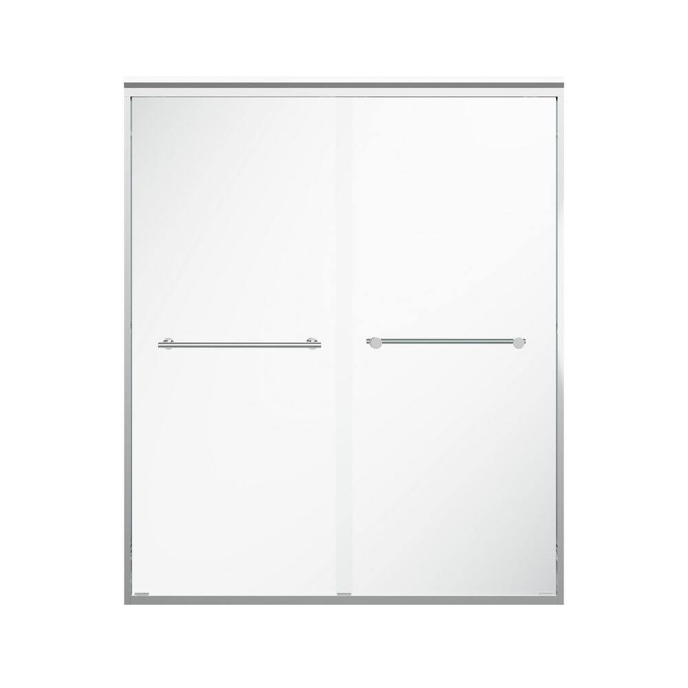 PARA 60 in. W x 72 in. H Double Sliding Framed SGCC 1/4 in. Clear Shower Door in Chrome price history on PriceWatchPro
