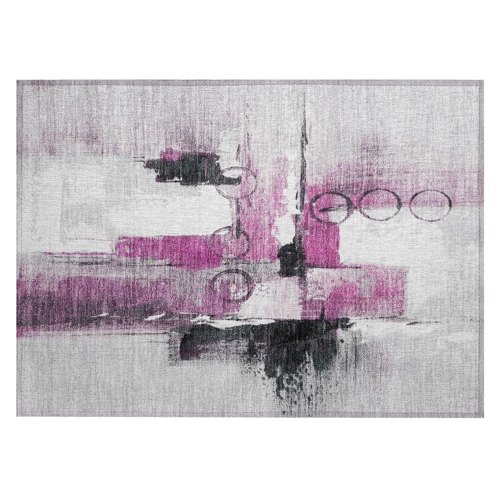 Chantille Machine Washable Indoor/Outdoor Abstract ACN2751 Pink 3 ft. x 4 ft. Area Rug price history on PriceWatchPro