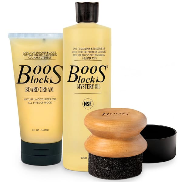 Block 3 Piece Wood Cutting Board Care and Maintenance Set