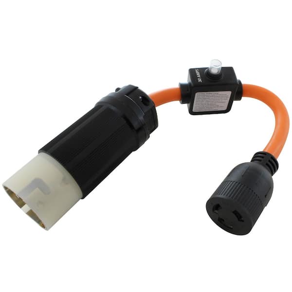 AC WORKS 50A SS2-50P/CS6365 Plug to 30A L6-30R Connector With 30A