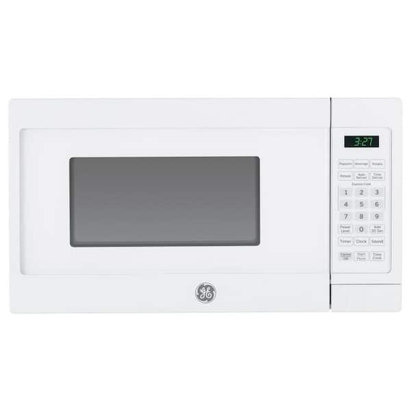 GE 0.7 cu. ft. 700-Watt Spacemaker Countertop Microwave in Black Stainless Steel