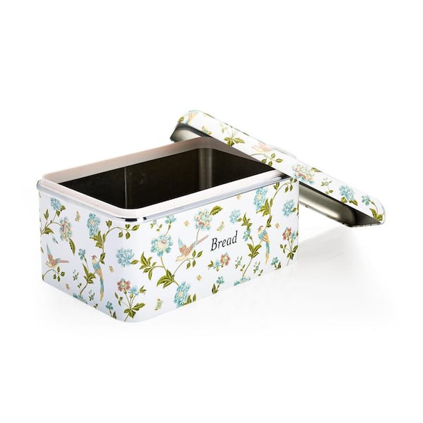 Laura Ashley VQ-Stainless Steel Single Bread Box Elveden White