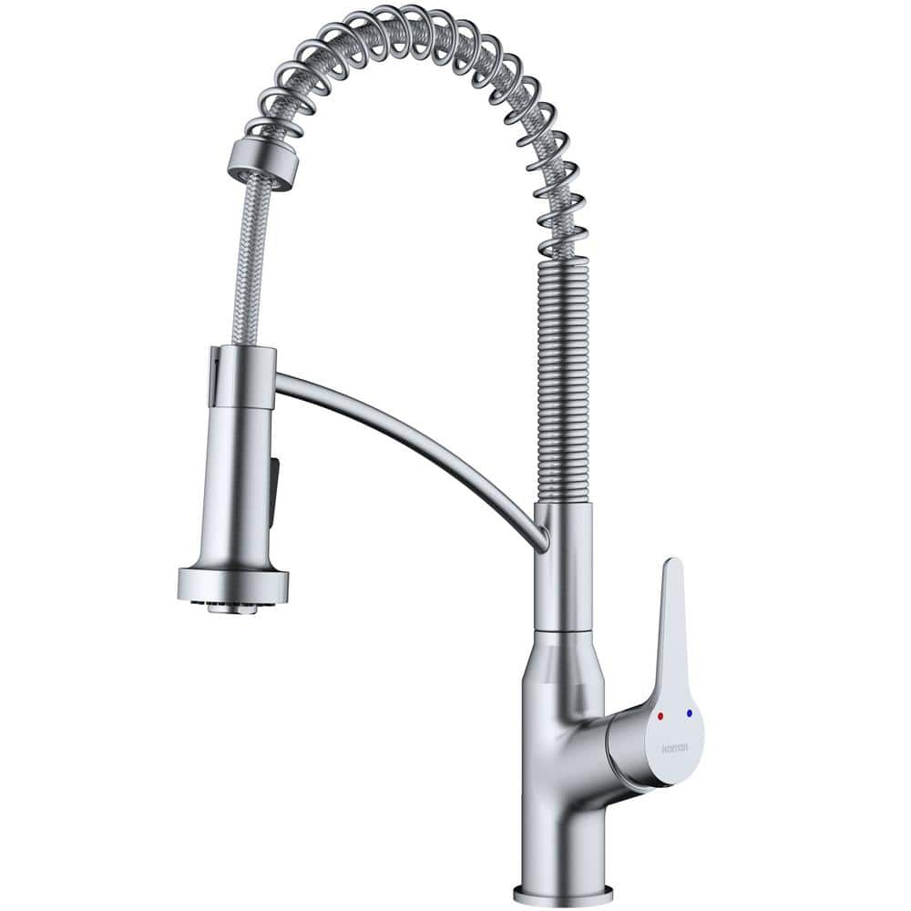 Scottsdale Stainless Steel Single-Handle Pull-Down Kitchen Faucet
