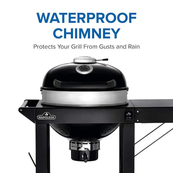 NAPOLEON 22 in. PRO22 Kettle Charcoal Grill in Black with Cart