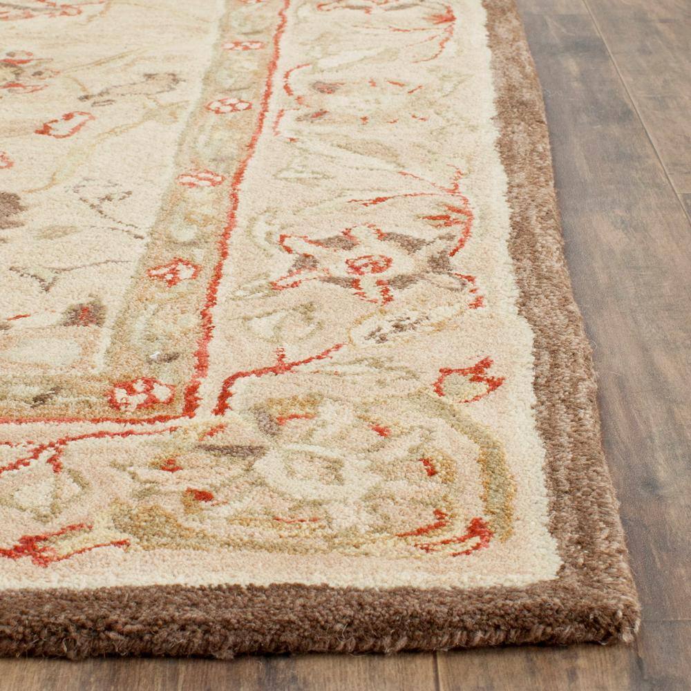 Handmade Tufted Beige Wool Rectangular Accent Rug 2' x 3'