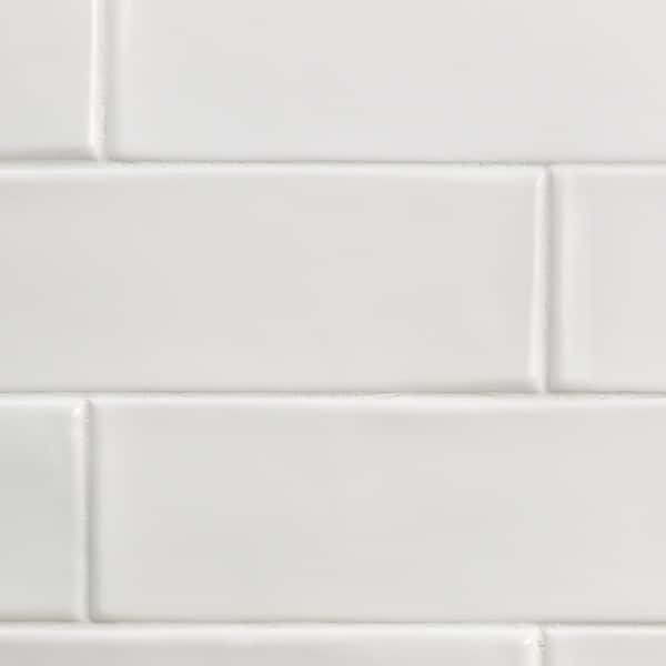 Ivy Hill Tile Birmingham Bianco 3 in. x 12 in. 8mm Polished Ceramic Subway Tile (5.38 sq. ft. / box) Ivy Hill Tile Birmingham Bianco 3 in. x 12 in. 8mm Polished Ceramic Subway Tile (5.38 sq. ft. / box)