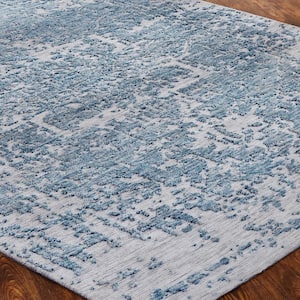 Turquoise Blue 5 ft. 6 in. x 8 ft. 6 in. Area Rug