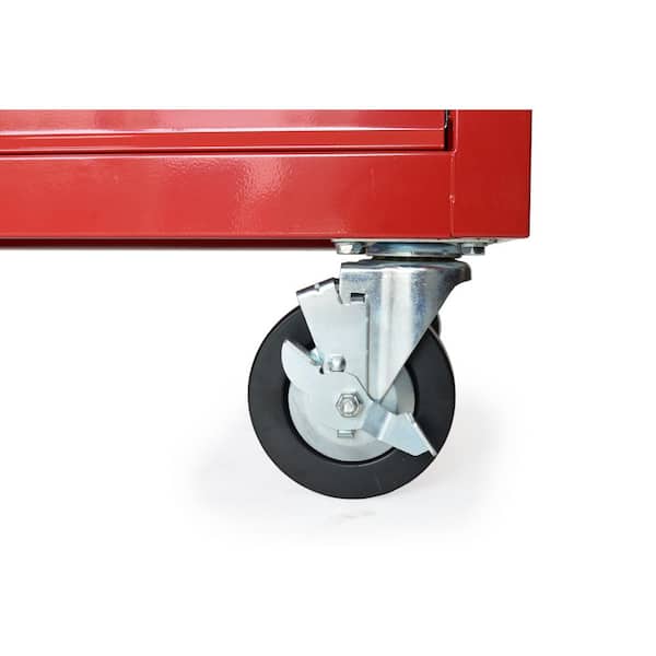Husky Tool Storage 72 in. W x 21 in. D Standard Duty Gloss Red Mobile Workbench Tool Chest
