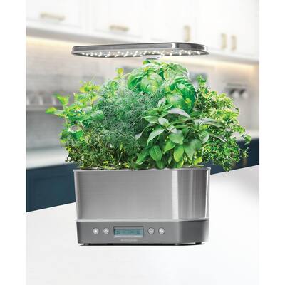 Harvest Elite, Stainless Steel with Seed Starting System Bundle
