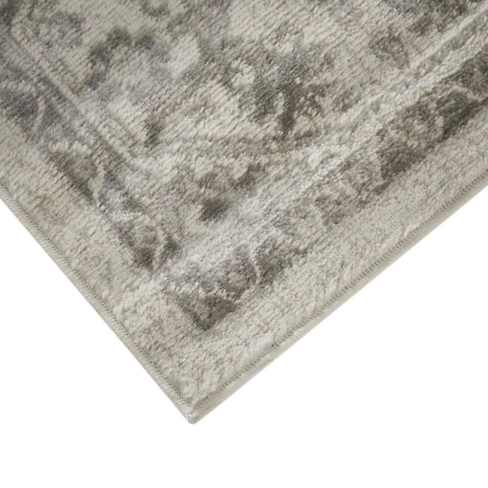 Beige and Cream Rectangular Medium Pile Area Rug