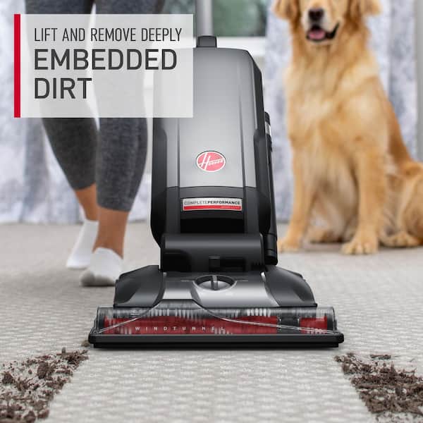 Complete Performance Advanced Pet Corded Bagged HEPA Filter Upright Vacuum for Carpet and Hardfloor in Gray