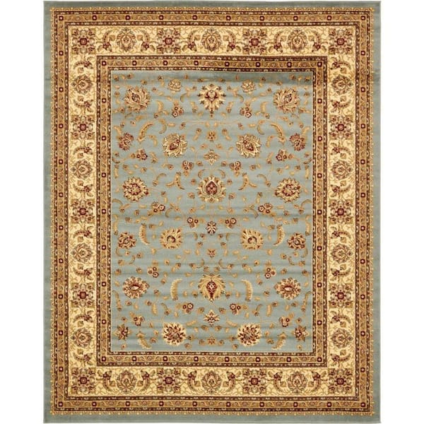 Unique Loom Voyage St. Louis Light Blue 8' 0 x 10' 0 Area Rug