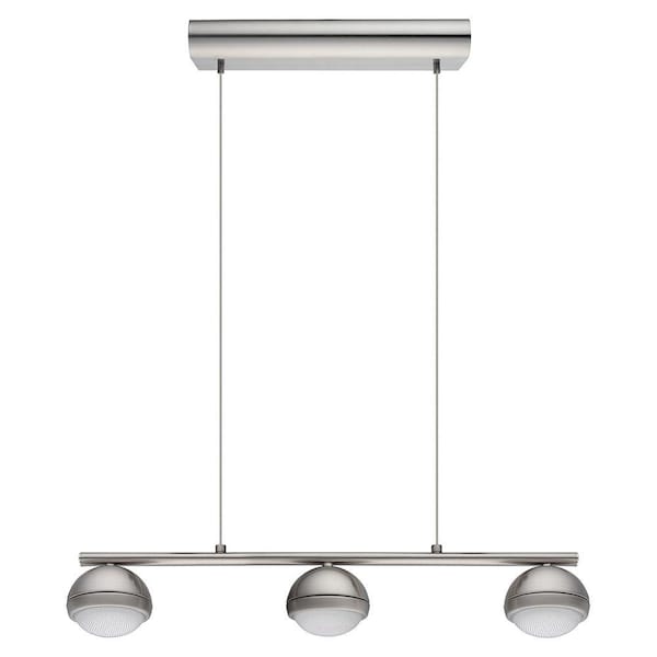 Eglo Lombes 60-Watt Matte Nickel Integrated LED Pendant