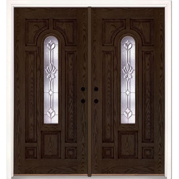 Feather River Doors 74 in. x 81.625 in. Medina Zinc Center Arch