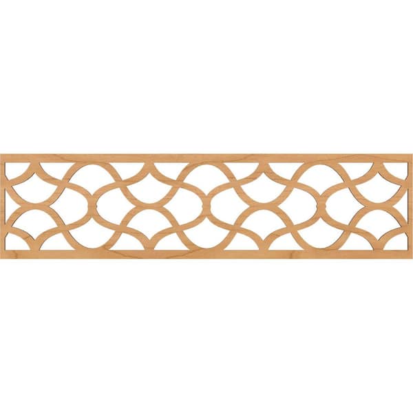 Ekena Millwork Resort Fretwork 0.25 in. D x 47 in. W x 12 in. L Maple Wood Panel Moulding