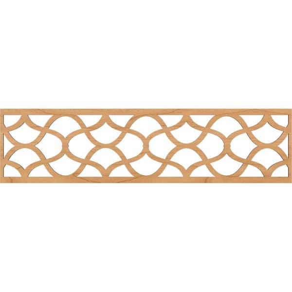 Ekena Millwork Resort Fretwork 0.25 in. D x 47 in. W x 12 in. L Maple Wood Panel Moulding