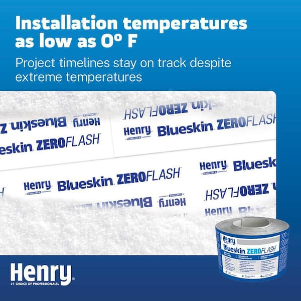 Henry 0.4 in. X 75 sq. ft. Blueskin Zero Flash Roll HE221929 - The
