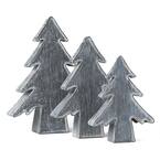 15.5 in., 12.75 in. & 10.5 in. Multicolor Metal Tree - Set of 3