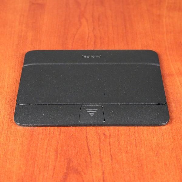 deQuorum Pop Up Countertop Box with 15 Amp USB Charging Tamper Resistant Receptacle and 6 ft. Cord, Black