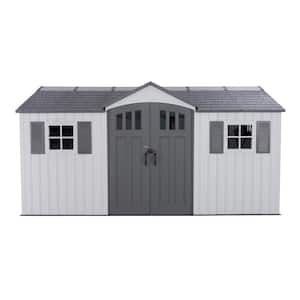 Dual Entry 15 ft. W x 8 ft. D Resin Outdoor Storage Shed (120 sq. ft. )