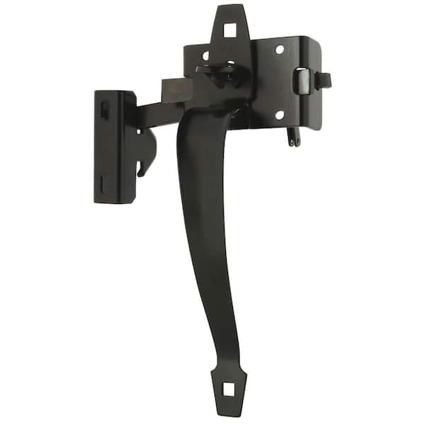 Stanley-National Hardware 10-3/8 in. Black Coated Ornamental Thumb Latch