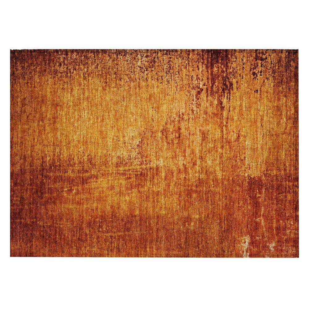 Orange 2 ft. x 3 ft. Woven Abstract Rectangle Indoor/Outdoor Area Rug price history on PriceWatchPro