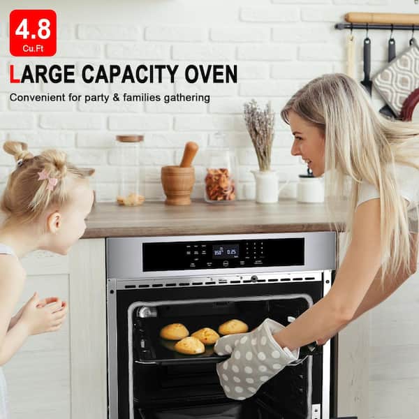 Orthodox beddengoed januari GASLAND Chef 30 in. 4.8 cu. ft. Built-In Single Electric Wall Oven  Self-Cleaning in Stainless Steel Pro ES778TS - The Home Depot
