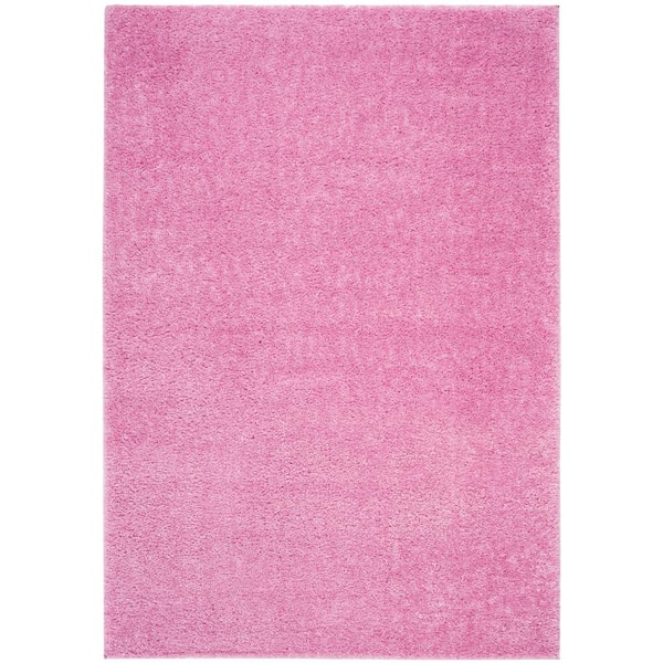 SAFAVIEH August Shag Pink 4 ft. x 6 ft. Solid Area Rug