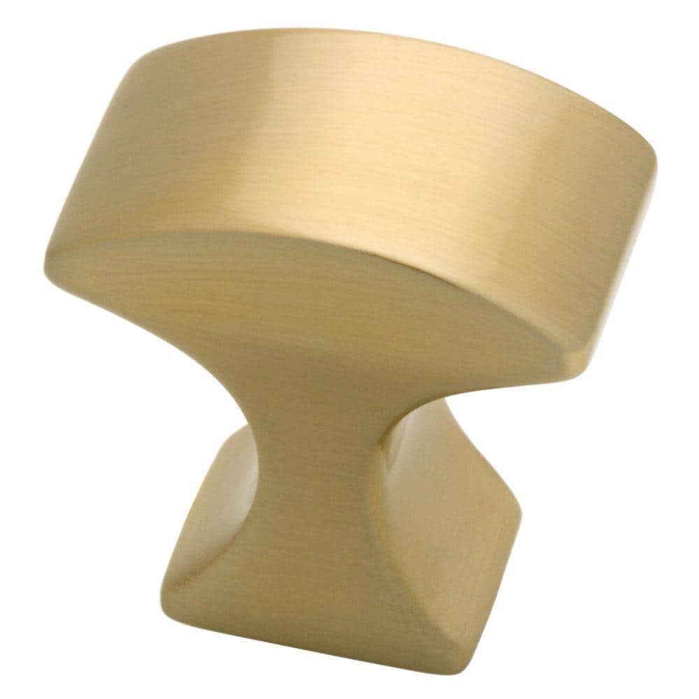 Decca 1 in. (26 mm) Soft Brass Cabinet Knob