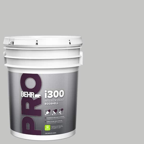 BEHR PRO 5 gal. #N520-2 Silver Bullet Eggshell Interior Paint PR33005 ...