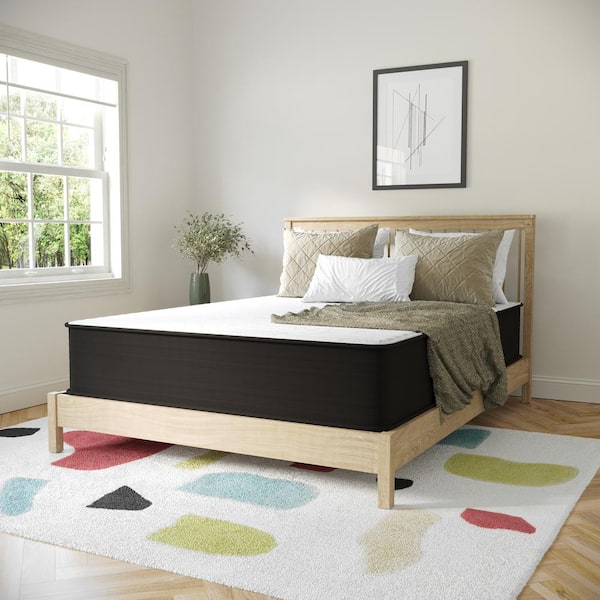 Dream Queen Soft Polyurethane Foam 12 in. Bed-in-a-Box Mattress High Density Foam and Pocket Spring