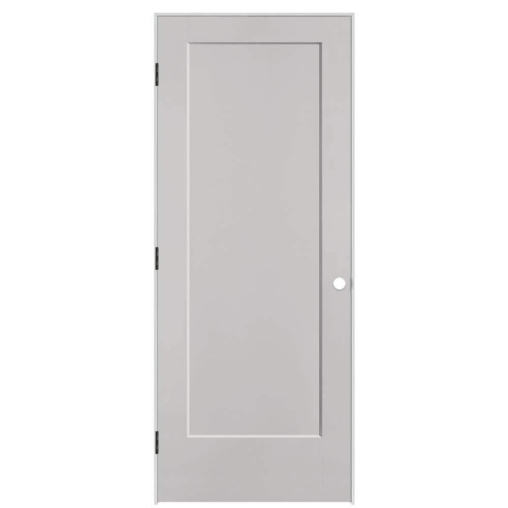 32 in. x 80 in. 1-Panel Lincoln Park Right-Hand Solid Core Silver Bullet Molded Composite Single Prehung Interior Door price history on PriceWatchPro