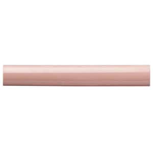 Remington Pink 1.18 in. x 7.87 in. Polished Porcelain Wall 1/4 Round Bullnose Tile