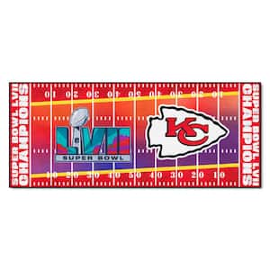 Kansas City Chiefs Super Bowl LVII Champions Red Field Runner Rug - 30in. x 72in.