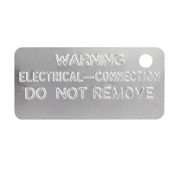 Commercial Electric Electrical Ground Code Tag