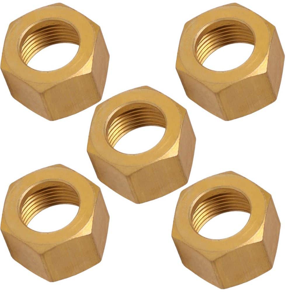 3/8 in. OD Compression Nut Brass for Use with Potable Water, Instrumentation, Hydraulic and Pneumatic Systems, 5-Pack price history on PriceWatchPro