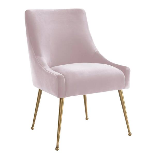 TOV Furniture Beatrix Blush Velvet Side Chair