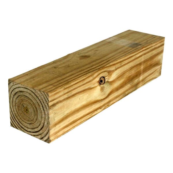 Unbranded 6 in. x 6 in. x 10 ft. #2 Pressure-Treated Ground Contact Southern Pine Timber Wood Post