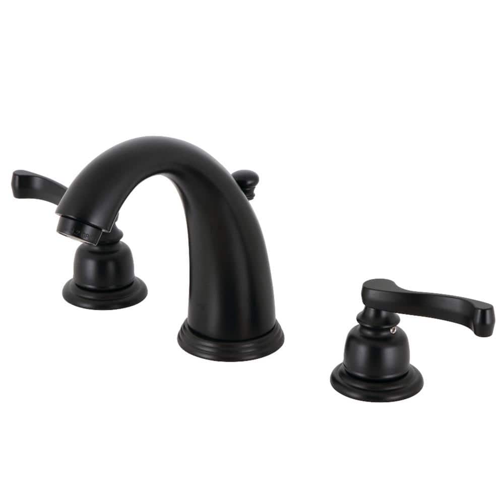 Royale 8 in. Widespread Double Handle Bathroom Faucet in Matte Black price history on PriceWatchPro